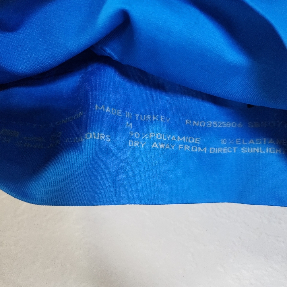 Sweaty Betty Stamina Longline Size Medium Racerback sport bra Blue - Picture 4 of 4
